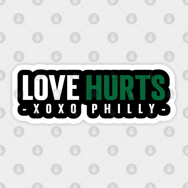 Funny Philadelphia love Hurts Fan v2 Sticker by Emma